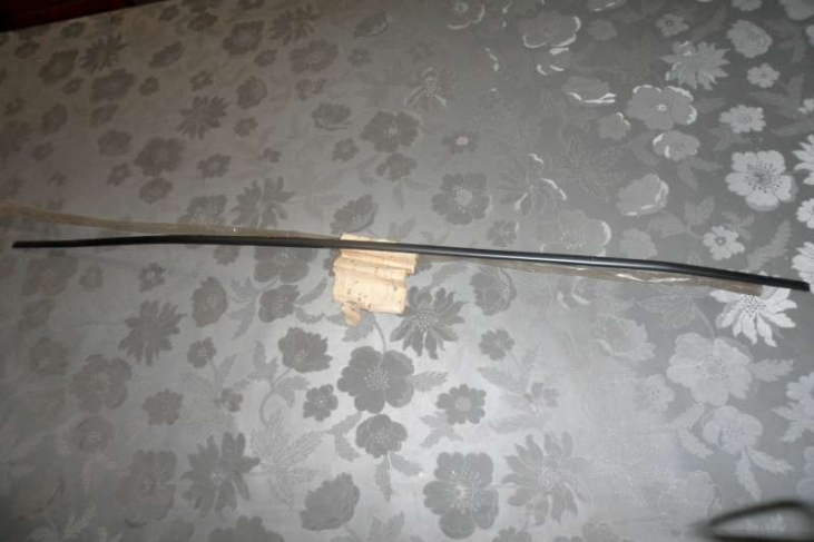 Sierlijst zwart golf 1 +/- 82 cm lengte