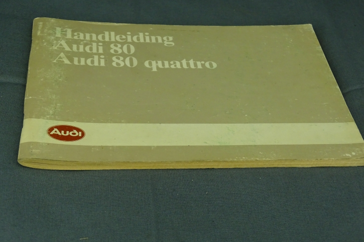Handleiding Audi 80 + Quattro 2/86 Nederlands