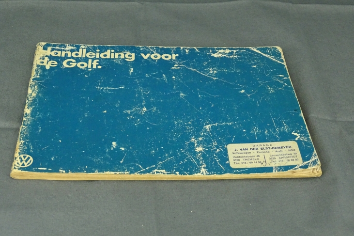 Handleiding Vw Golf 1 8/79 Nederlands