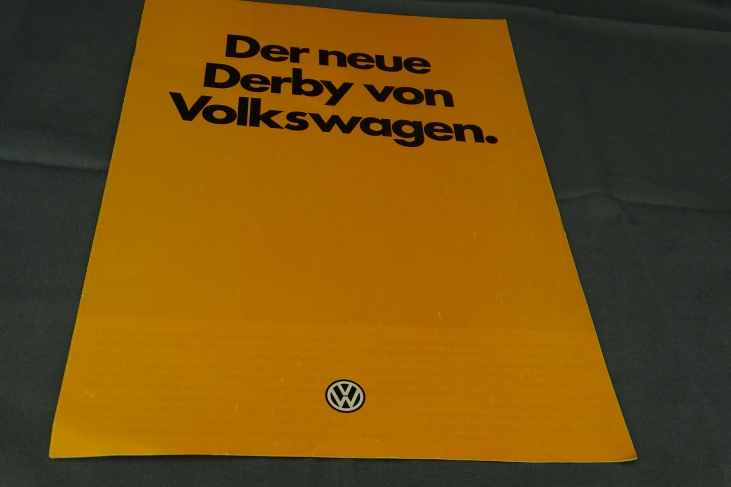 Folder Der Neue Derby von Volkswagen 9/81 Duits